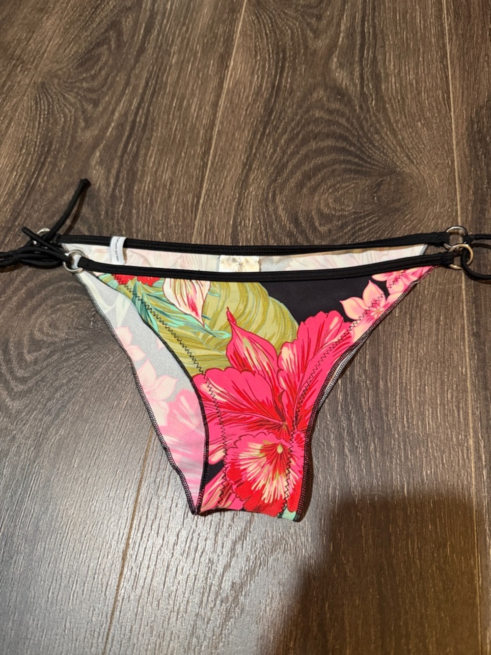 Body Glove Tropical Floral Bikini Bottoms - Pink & Green